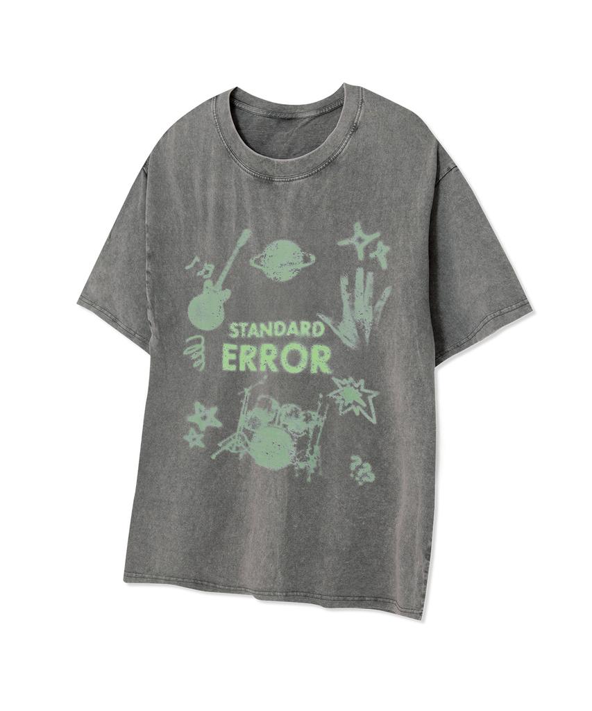 STANDARDERROR 87-Stan258 Sound Wave Pigment Short Sleeve T-Shirt (4 Colors)