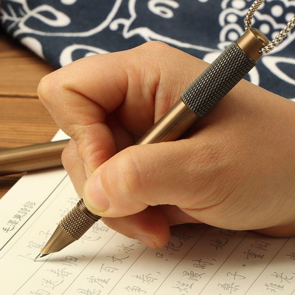 0.5mm Mini Pocket Pen Handwriting Necklaces Fountain Pen Fashion Fountain Pen Birthday Gifts