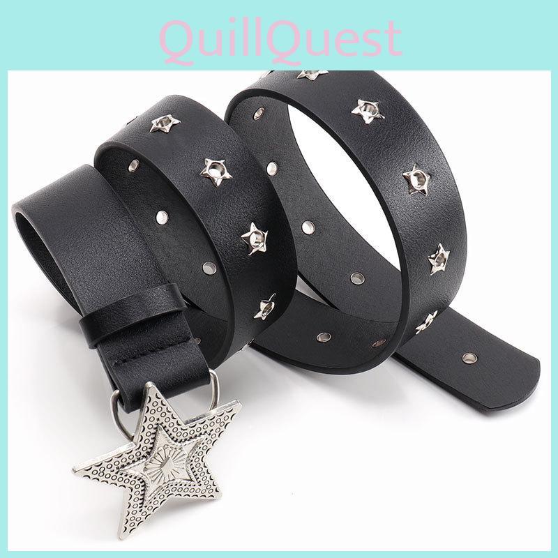 Simple Alloy Women Star Shape Belt Solid Color Waist Decoration Gift Fashion