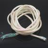 MNFT 2Packs(Total 4m) Mraided Holographic Mylar Cord 3.5mm 3mm Tubes For Fish Fly Tying Materials There Are White Lines Filling