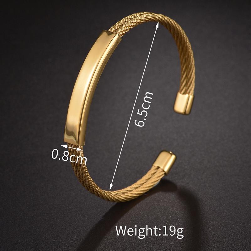 Atoztide New Open Bangle Bracelets for Women Stainless Steel Gold Color Adjustable Star Heart Bracelet Accessories Jewelry Gift