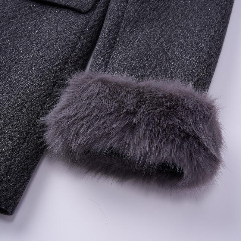 IEF Women's Plus Size French Commuter Wool Blend Coat