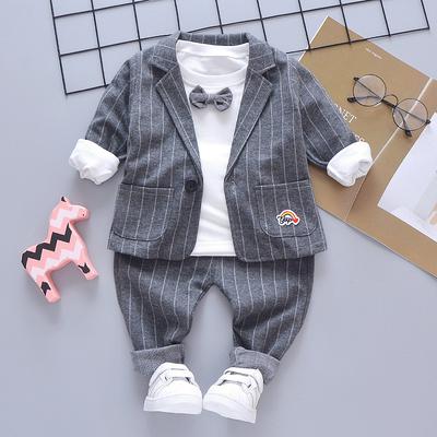 Baby Junge Mode Formale Kleidung Set Kind Krawatte Anzüge Hohe Qualität Herbst Frühling Kinder Kleidung