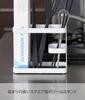 Yamazaki Tool Stand Wide White W17 x x Tower 7841 Approx. D6.7 H14.5cm