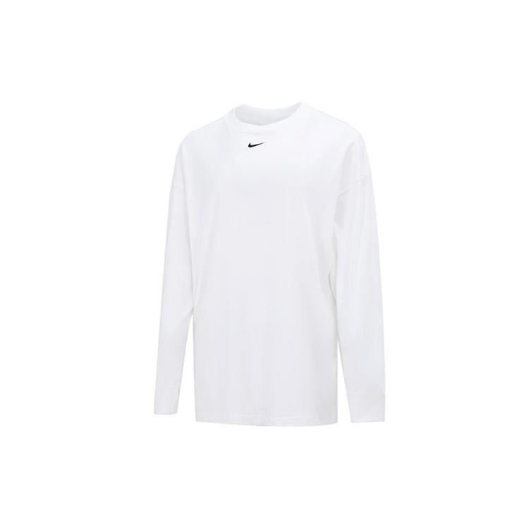 New Nike Set In Sleeve T Shirt Women's White DM6233-100