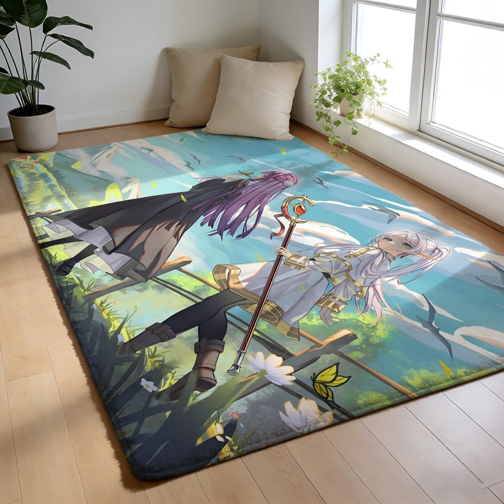 F-Frieren B-Beyond Journeyis End Floor Mat Soft Thick High Density Flannel Mat Non-Slip Absorbent Rug For Bathroom Bedroom Home