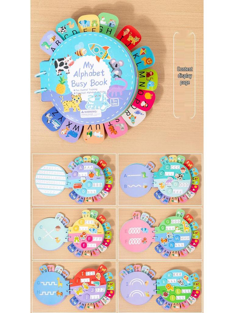 Children's Early Education Quiet Sticker Book: Baby Letters & Thinking Toys