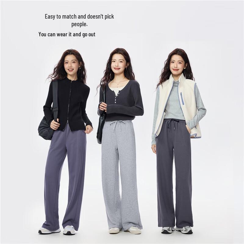 Giordano Women's Casual Wide-Leg Sweatpants