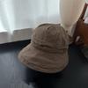 Summer  Simple Solid-Colour Fisherman's Hat Casual and Versatile Rolled-Brim Bucket Hat Face-Covering UV Protection UPF50+