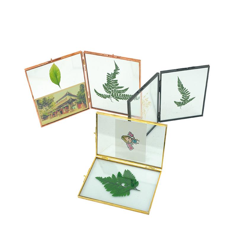 Nordic Foldable Double-Sided Glass Photo Frame & Certificate Holder