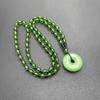 New Chinese Wushi Pai Pendant Necklace: Imitation Jade Stone Xinjiang Hetian Jade Ping'an Pai Glass Pendant for All Genders