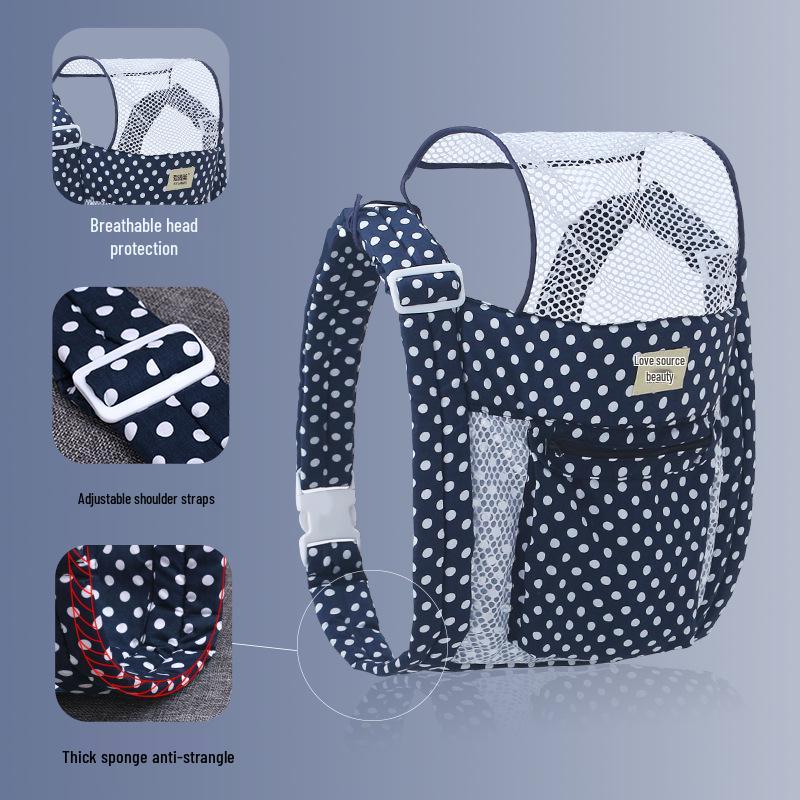 

Летняя переноска-слинг для новорожденных: Спереди и сзади, подходит для новорожденных, дизайн, сохраняющий плечи