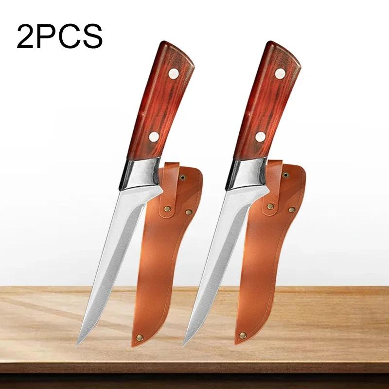 Stainless Steel Professional Hand Forged Fillet Knife Kitchen Knives Boning Knife Bone Meat Fruit Fish Vegetables Chef Knife