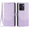 For Realme P3 Ultra 5G Case Imprinted Honeycomb RFID Blocking Leather Phone Cover with Strap