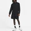 Nike Solo Swoosh Solid Logo Crew Neck Loose Long Sleeve T-Shirt Men Tops Black DX0884-010