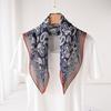 Spring Korean New Cashew Nut Flower Square Scarf Femininity Fashion Decorative Scarf Summer Versatile Silk Scarf