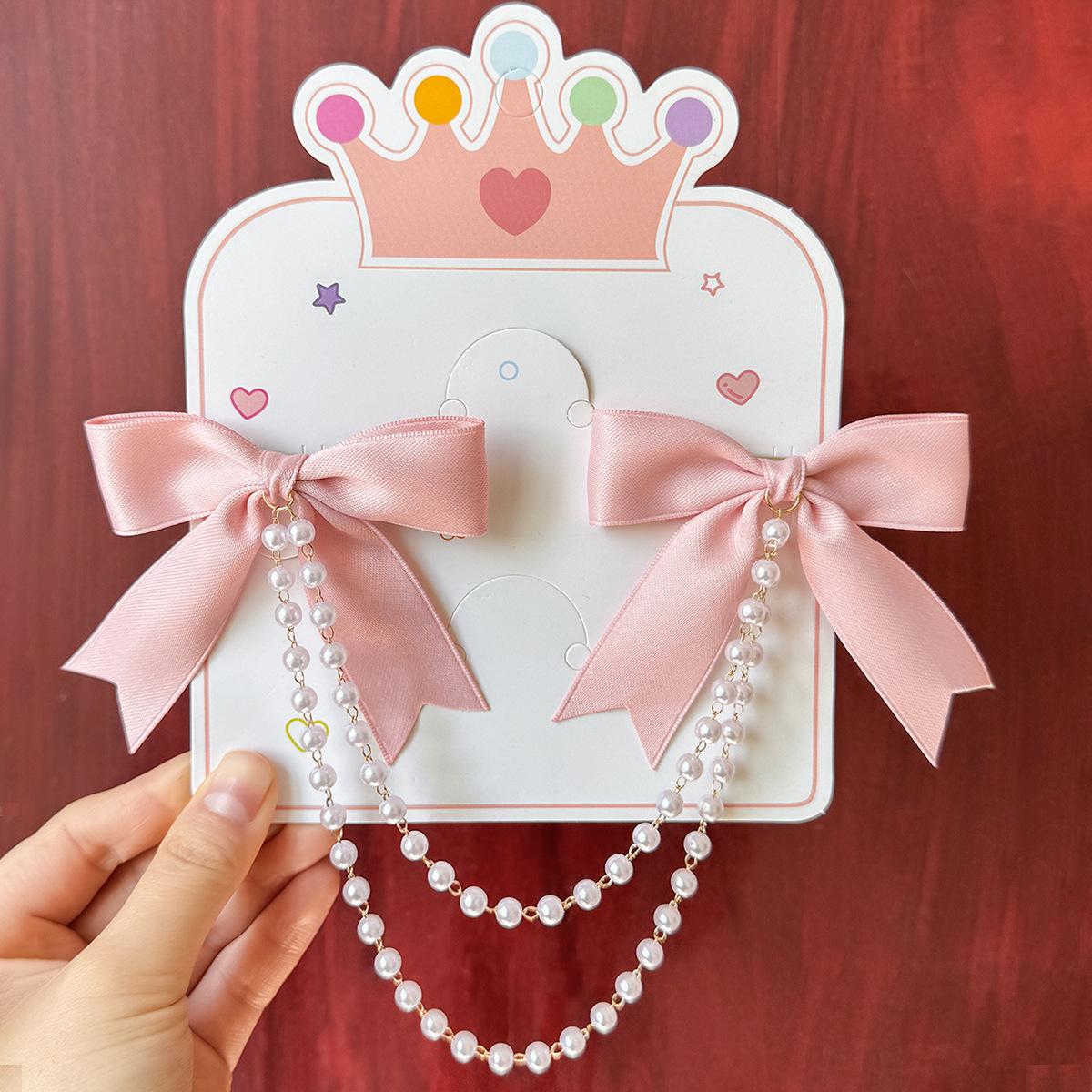 

1PC Pearl Bow Hair Accessories - Hairpins, Hairpins and Chains, Suitable for Women, Thick or Thin Hair