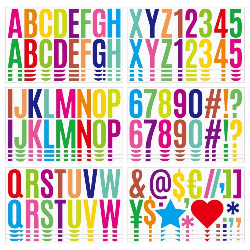 6Pcsset 2.5 Inches Waterproof 26 Alphabet Stickers Colorful Stickers For Grad Cap Decoration And Diy Crafts Making Supplies