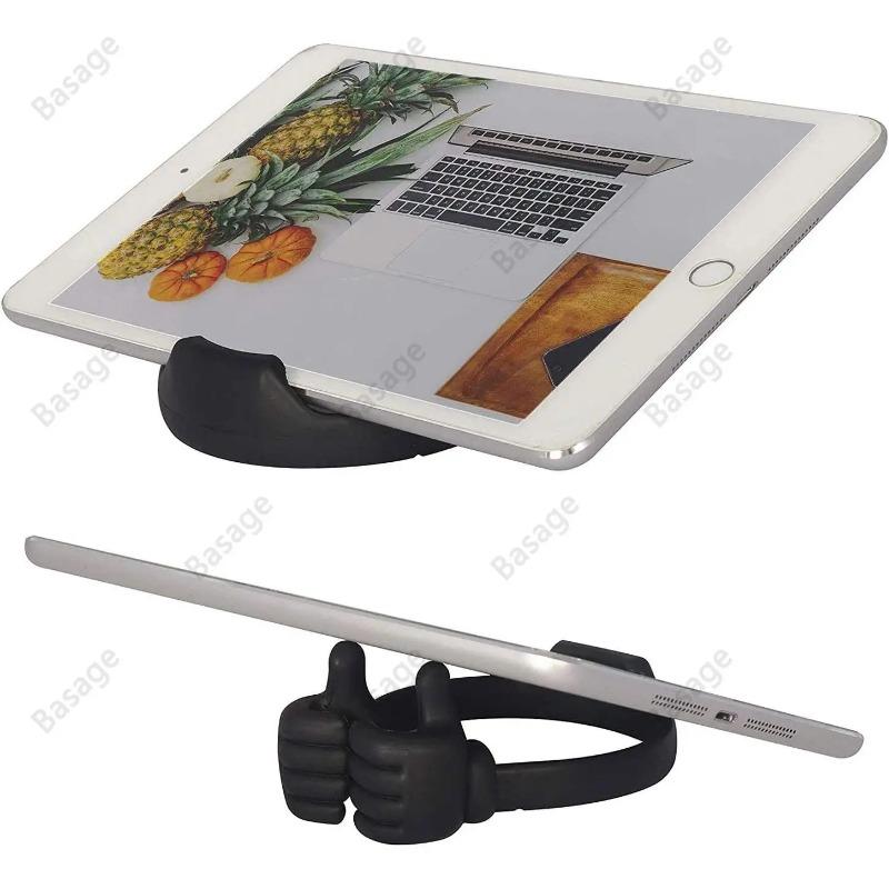 Thumbs-up Phone Stand: Adjustable Plastic Holder, Portable Desktop Stand for iPhone, Xiaomi & Samsung