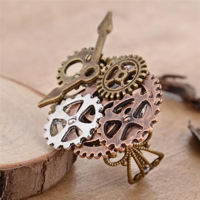 1 Piece Steampunk Costume Jewelry Gear Rings Retro