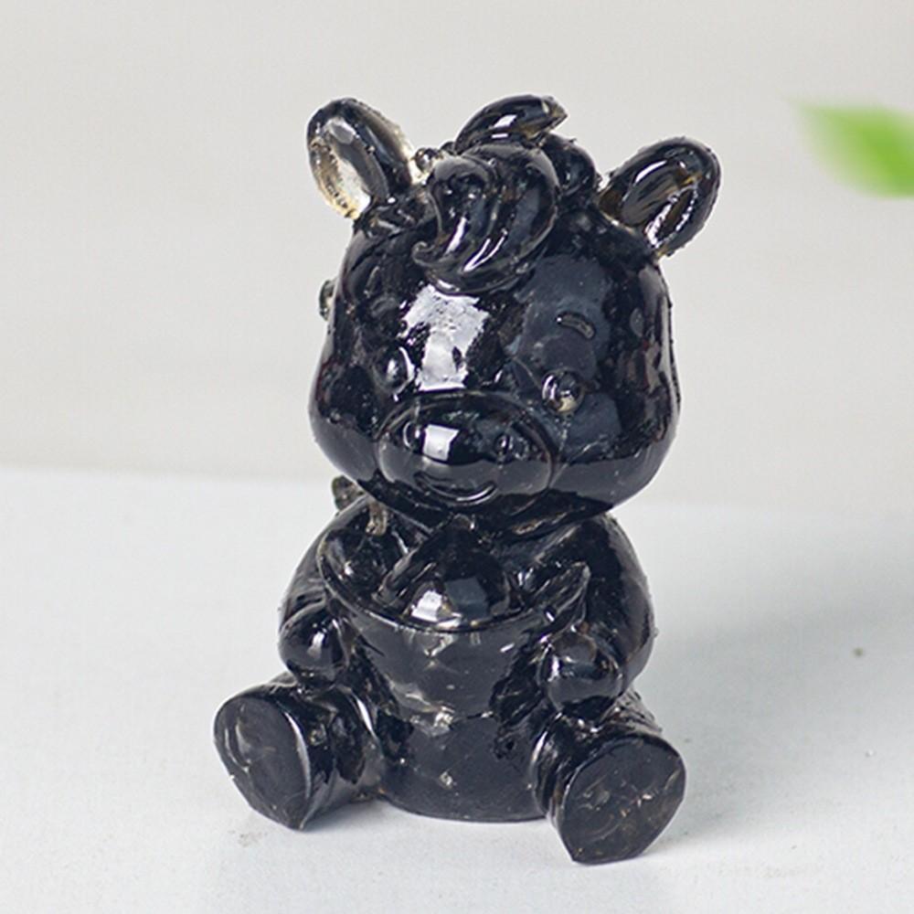 Modern Resin Animal Statue With Water Crystal Effects For Living Room Display