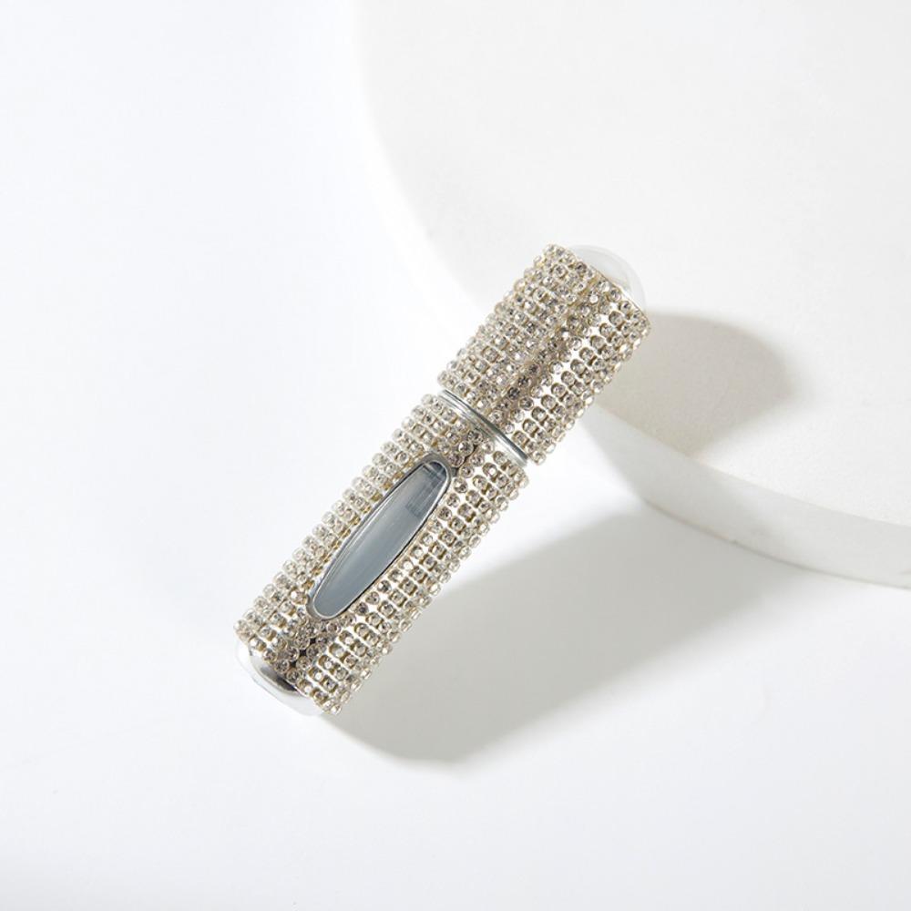 

Мини-флакон для духов 5 мл, кристальный дизайн, пустой контейнер с помпой, дорожный флакон для многократного использования, для путешествий