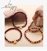 Red Garnet Luxury Gourd Pendant Bracelet for New Year Blessings and Wealth
