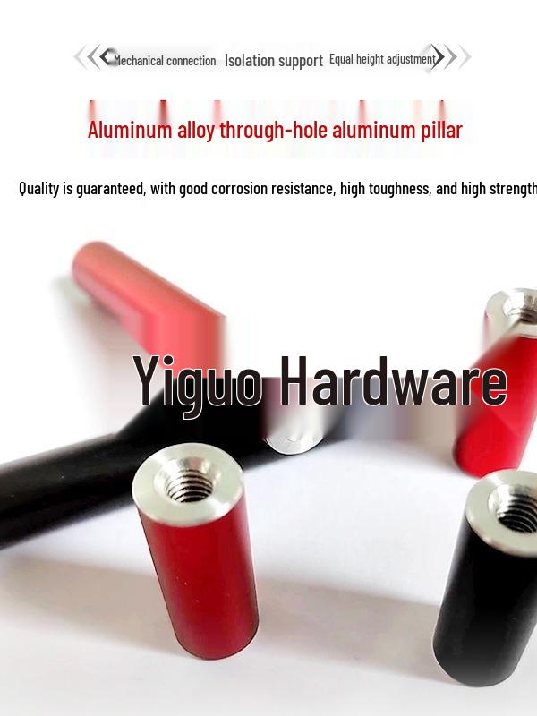 M4d7 Aluminum Alloy Round Spacer Stand with Double Internal Threaded Rod