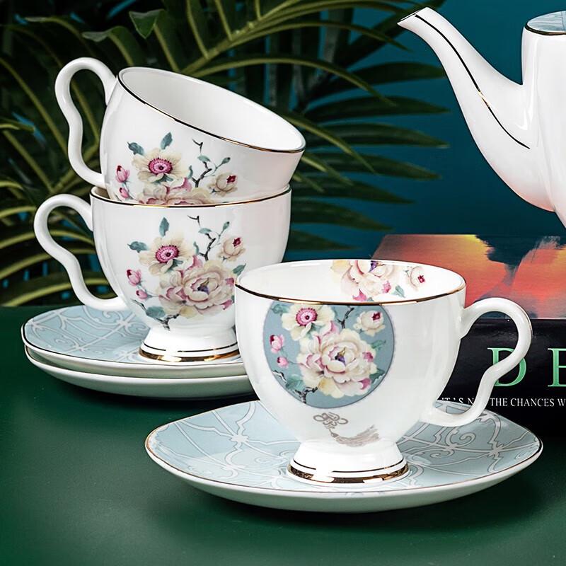 Tang Hui Duyu Garden European Bone China Coffee & Tea Set