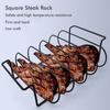 Rib Rack for Grilling Non Stick Metal Barbecue Tools Steak Holders Grill Stand for Kitchen Outdoor