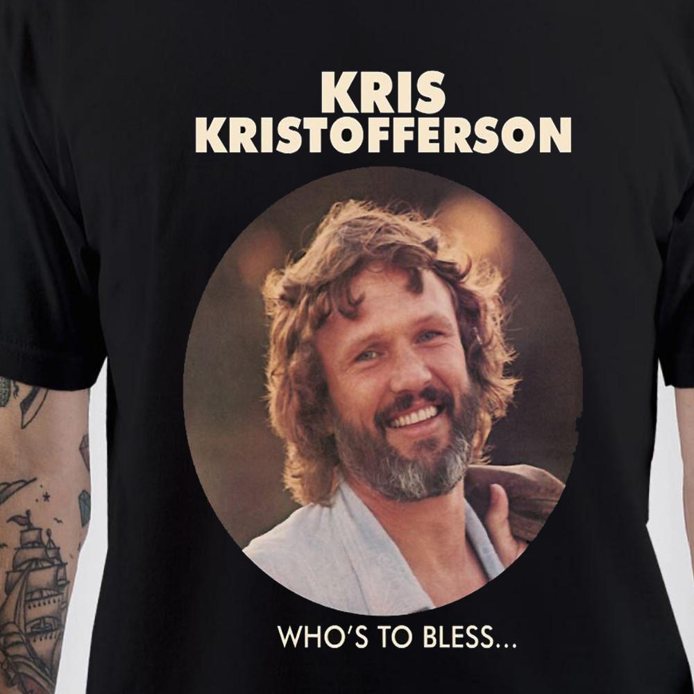 SALE NEW Kris Kristofferson black T-shirt short sleeve All sizes Unisex T-Shirt M