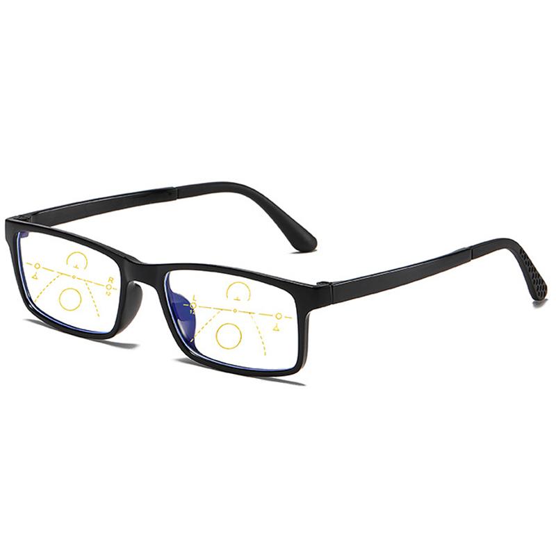 Women Progressive Men Reading Glasses Multi Focus Bifocal Blue Light Blocking Light Magnifying Reading EyeGlasses +10+40 2.5