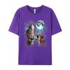 Unisex Tshirts 3 Cheetah Moon Howling Cheetah Head Funny For Fashion Leisure Tops Shirt Cotton Fabric Tshirts Design Tee Shirt