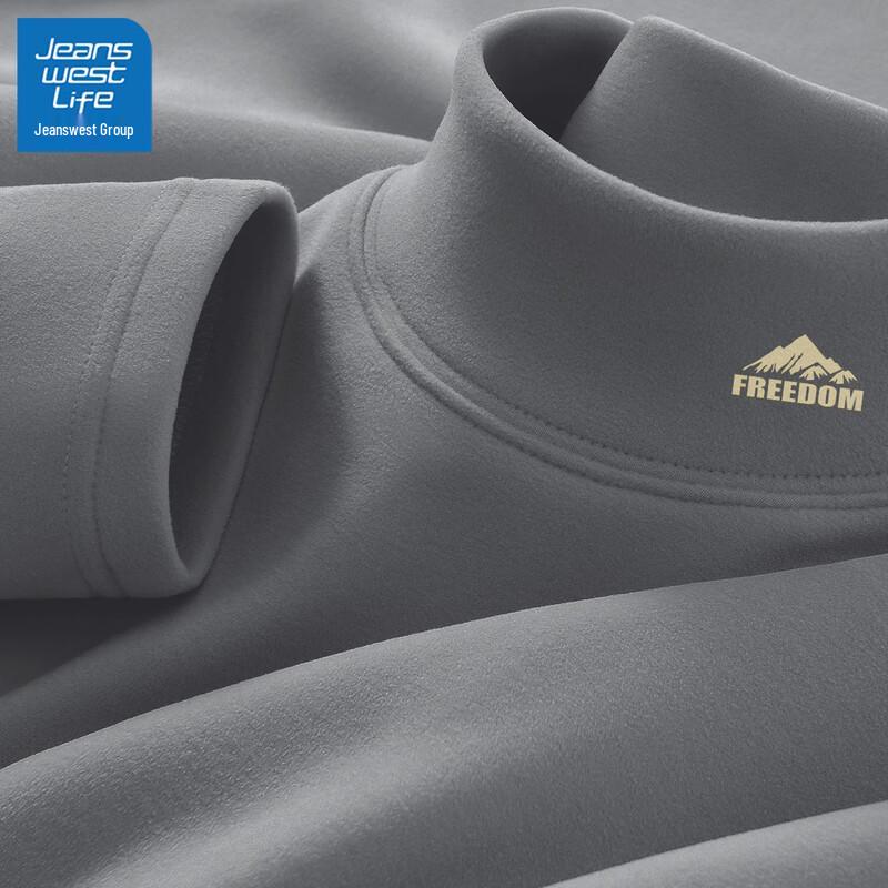 JEANSWEST LIFE Men s Mock Neck Long Sleeve Thermal Top 4XL