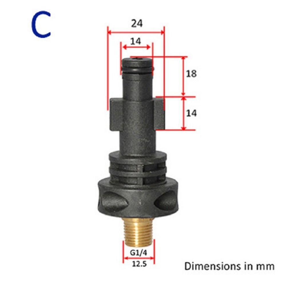 Pressure Washer Spray Torch Nozzle Quick Connector External Thread Adapter Foam Generator Practical Accessories Hardware