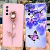 For Oppo Reno 6 Lite Case CPH2365 Reno6 Lite Cover Fashion Butterfly Flower Soft Silicone Funda on OPPO A74 A95 4G CHP2219 Cases