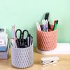 360°Rotating Pen Holder Large Capacity Pencil Storage Box Desktop Makeup Brush Bucket Organizer School Office Stationery