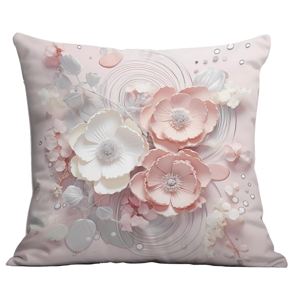 New Retro Imitation Three-dimensional Flower and Bird Pillowcase Home Living Room Sofa Cushion Pillowcase Decoration