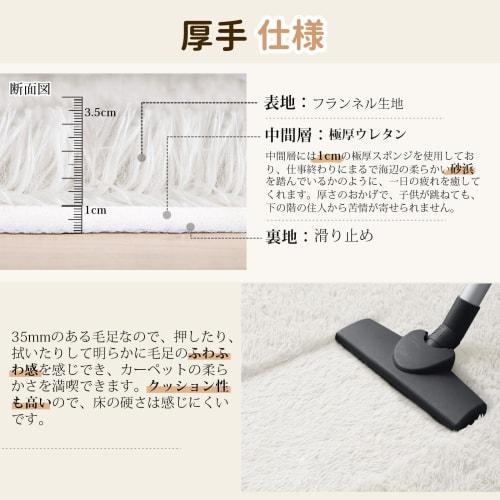 SOMANT Carpet Rug, 1 Tatami Mat, All-Season, Washable, Thick, Antibacterial, Odor-Resistant, Soundproof, Dust Mite Resistant, Shag Rug, Non-Slip, Warm