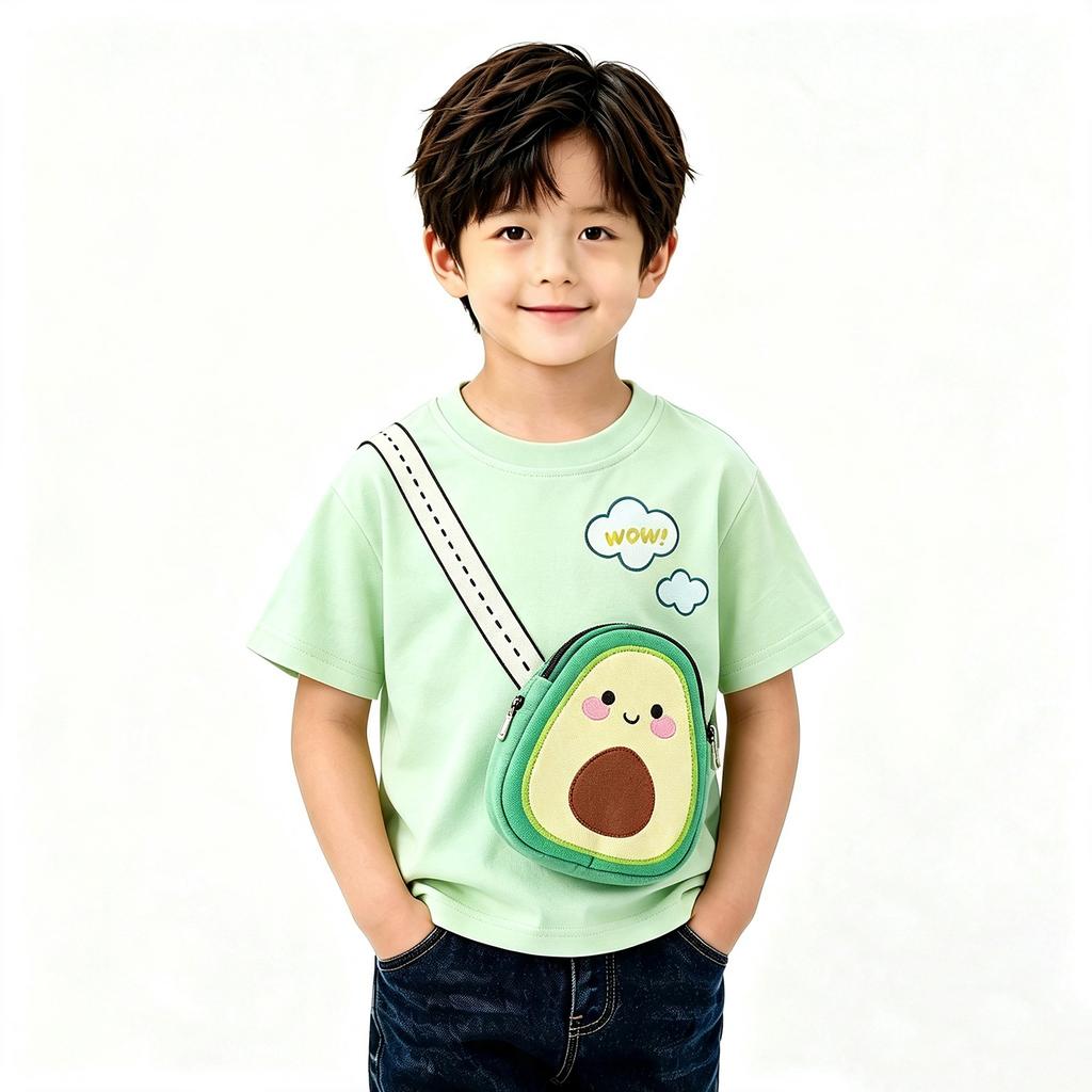 Boys Girls Long Sleeve T-Shirt with 3D Design – Soft Cotton Base Layer Top for School and Play