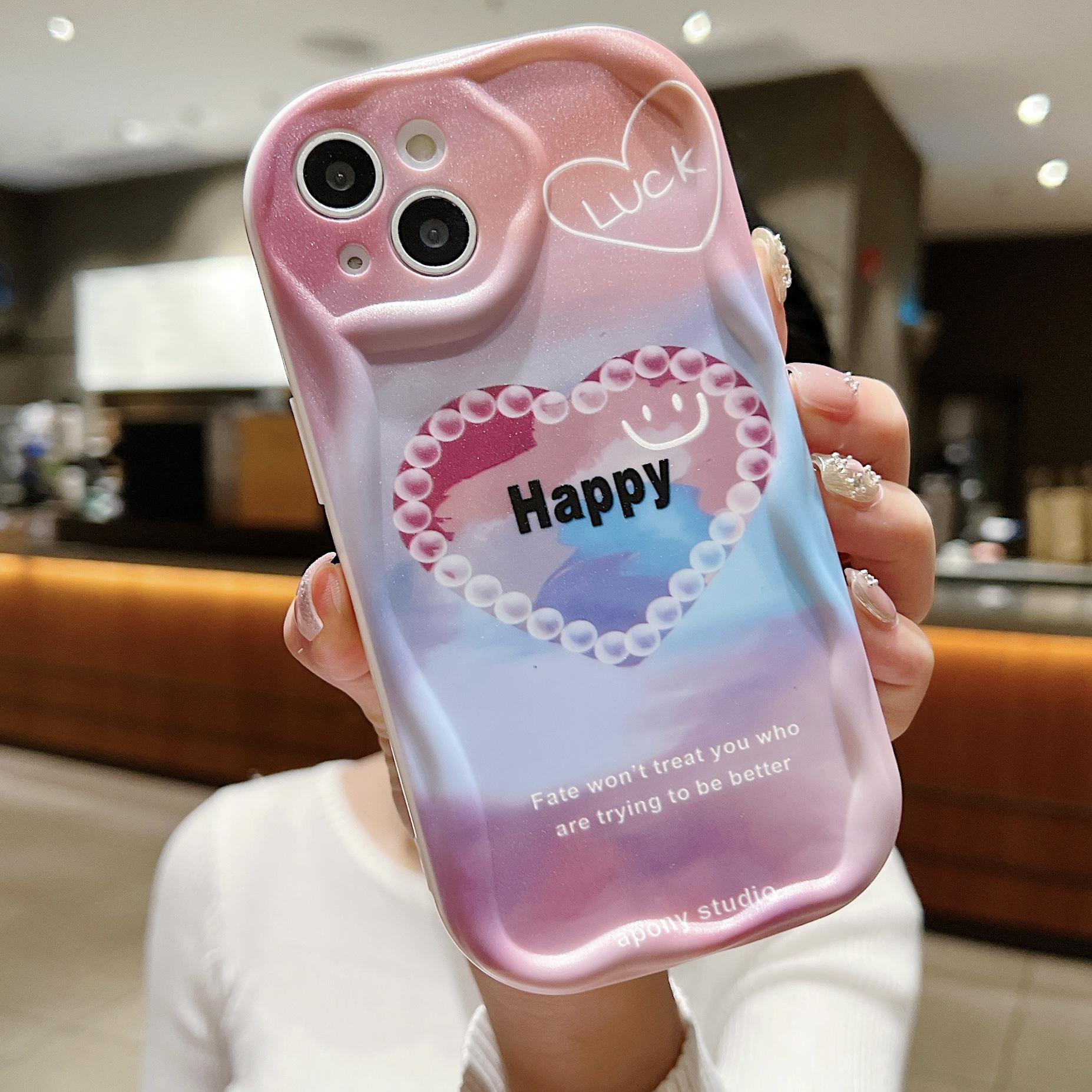 

Милый силиконовый чехол для Xiaomi Redmi Note 13 12 11 Samsung A54 A24 A14 Oppo A78 A58 A38 Infinix Note 30 Pro Funda Happy Heart Cover Мягкий бампер из ТПУ Xiaomi Redmi Note 9/Redmi 10X (4G)