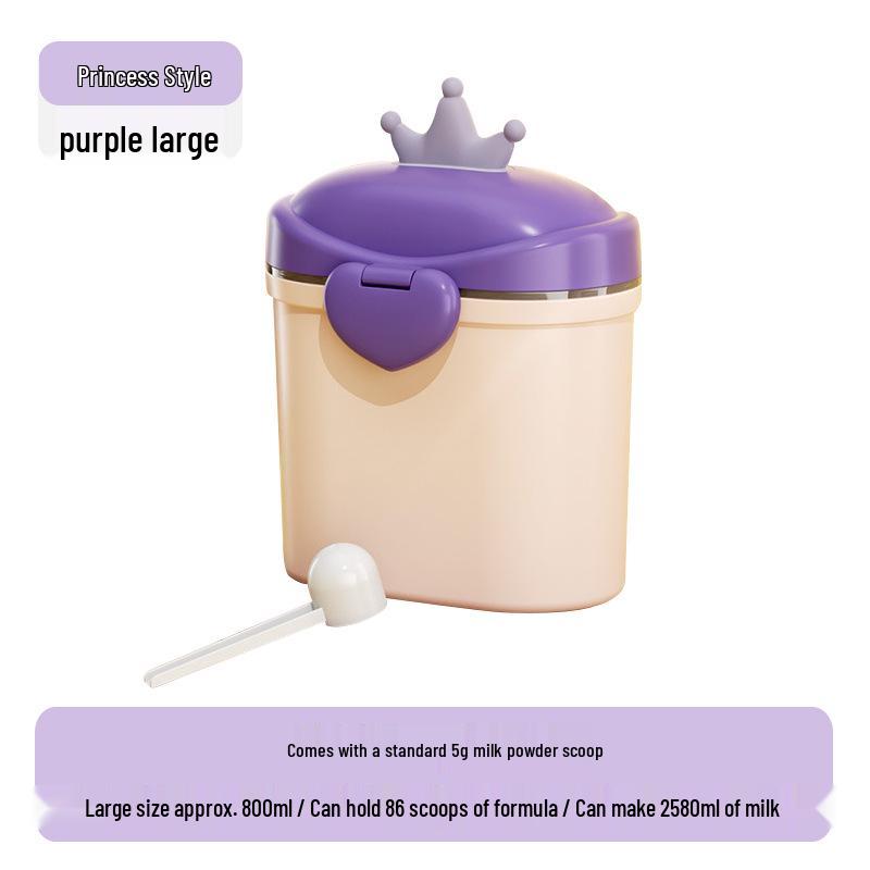 Sealed, Moisture-Proof Baby Milk Powder and Cereal Storage Container for Outings