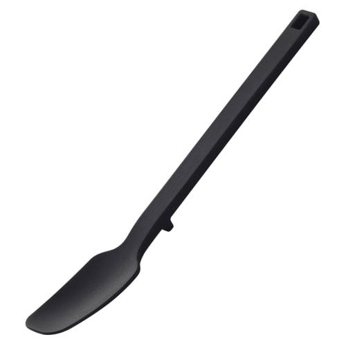 Yamazaki Tower Silicone Spoon, Black, Approx. W2.5 X D2.5 X H19cm, Heat-Resistant, Jam Spoon/Spatula, 4279