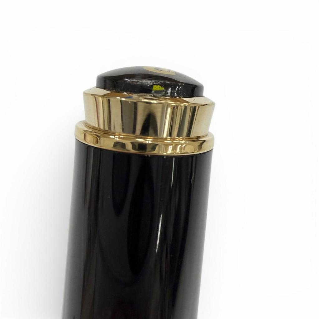 Excellent PERIKAN Fountain Pen Souverene M400 Green Stripe Black 14K Mens Used