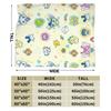 Tamagotchis Cartoon Blankets Kawaii Game Flannel Vintage Warm Throw Blankets for Home Autumn/Winter