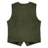 Corduroy Gilet For Men Retro Button Down Waistcoat Smart Casual Cord Vest Lightweight Outerwear