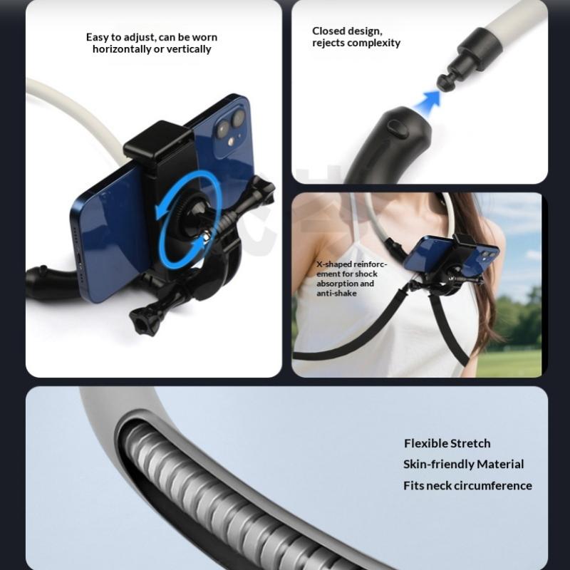 Neck Mount Phone Clip 360 Degree Rotation Phone Holder For Phone Accessories Quick Release Hands Free Accessories