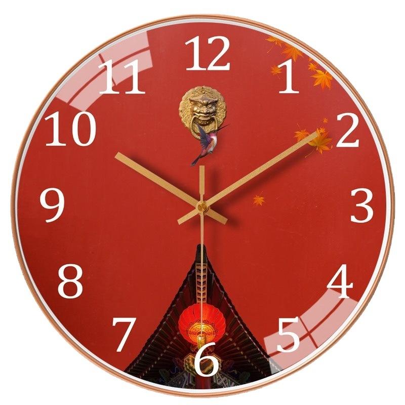 14-Inch 35Cm  Creative Wall Clock Home Ornament Wall Hanging Living Room Clock Dining Bedroom Mute Wall Hanging Clock