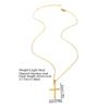 Stainless Steel Necklace Cross Pendant Hip-hop Street Fashion Trendy Men and Women Fashion Jewelry Party Outing Play Collocation