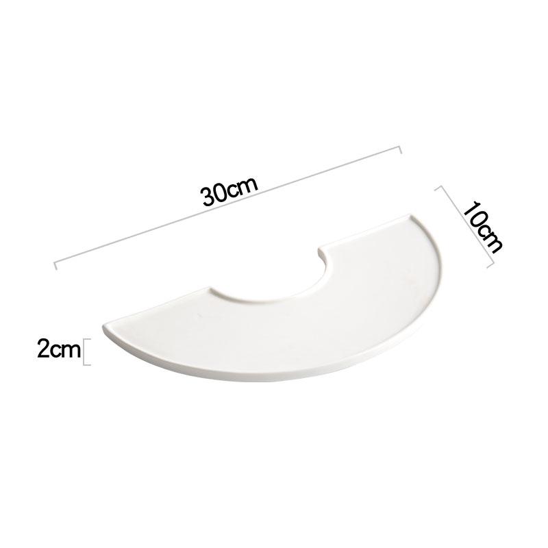 

Pure White Irregular Ceramic Dining Plate Restaurant Sushi Plate Dessert Dish Pasta Plate Molecular Cuisine Specialty Tableware